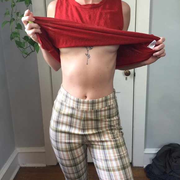 Urban Outfitters Plaid Retro High Waisted Pants - Picture 6 of 8